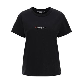 Stella McCartney Dames, Tops, Zwart, Maat: S Katoen