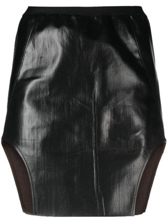 Rick Owens High waist rok - Zwart