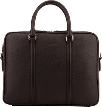 Pourchet Tassen, Heren, Bruin, ONE Size, Leer, Ethan Documenten Aktetas