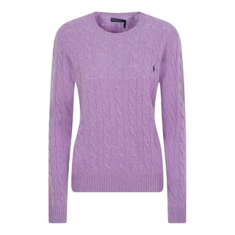 Ralph Lauren Truien & Vesten, Dames, Paars, S, Wol, Julianna Trui met Ronde Hals