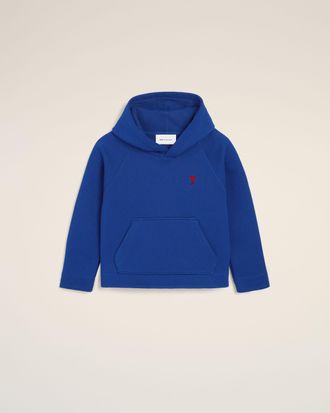 Ami Blue cotton hoodie with Ami de Coeur Blue - 10 ans - Unisex