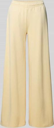 Gina Tricot Wide Fit Sweatpants mit elastische Bund in Hellgelb, Gr&ouml;&szlig;e XL