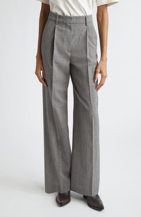 Golden Goose Journey Wide Leg Wool Pants in Grey Shades at Nordstrom, Size 0 Us
