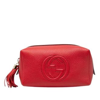 Gucci Pre-owned Soho Pouch - Dames - Pre-owned - Rood - Maat: ONE Size