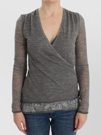 Ermanno Scervino cashmere long-sleeve blouse