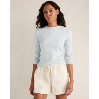Haven Organic Cotton Long Sleeve Tee in Ice Blue at Nordstrom, Size Xx-Small