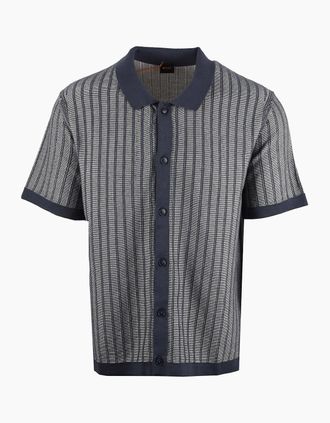 HUGO BOSS Mens BOSS ORANGE KODD POLO DARK BLUE - Navy - Size: 42