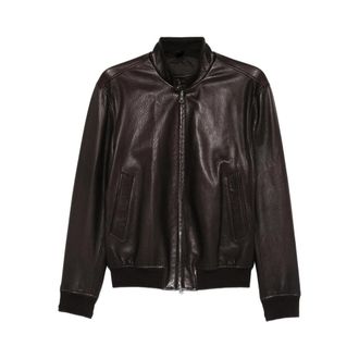 Tagliatore Zip-up Leather Jacket