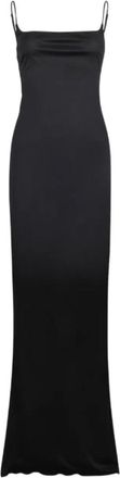Dsquared2 Black Square Neck Long Dress