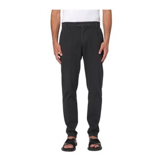 Eleventy Slim-fit Trousers, male, Black, W32, Versatile Casual Trousers for Everyday Style
