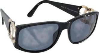 Chanel Pre-owned Accessories, female, Black, Size: ONE SIZE Pre-owned Plastic Sunglasses