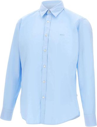 HUGO BOSS Relegant Shirt - Heren - Zakelijke Overhemden - Blauw - XL - Katoen - Overhemden