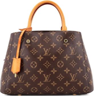 Louis Vuitton Montaigne Handbag Monogram Canvas BB satchel - Marrone