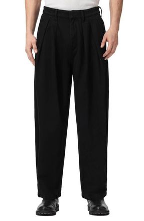 AllSaints Becco Straight Leg Pants in Black at Nordstrom, Size 32