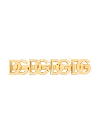 Dolce & Gabbana Fermaglio con placca logo - Oro