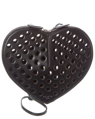 Alaia ALA&Iuml;A Le Coeur Leather Shoulder Bag