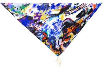 Dai Moda Frenzy Print Versa Scarf with logo hardware in Multi at Nordstrom, Size Medium