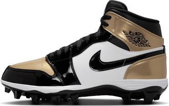 Nike Jordan Mens Jordan 1 Mid TD Football Cleat in Brown | FJ6805-701