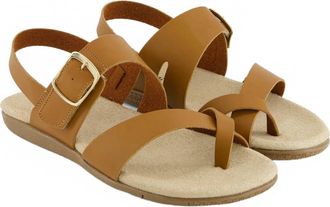 Andrea Womens Sling-Back Comfort Sandals In Honey