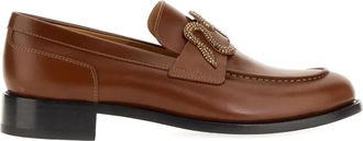 Rene Caovilla embellished loafers - Brown