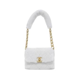 Chanel Pre-owned Vintage Shoulder Bag - Dames - Pre-owned - Wit - Maat: ONE Size Leer