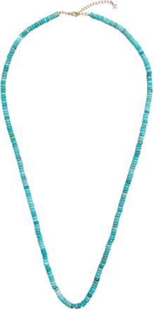 Mateo Bijoux 14k Yellow Gold Turquoise Bead Necklace - Mens - Turquoise/14kt Yellow Gold