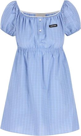 Miu Miu Plaid-pattern Mini Dress