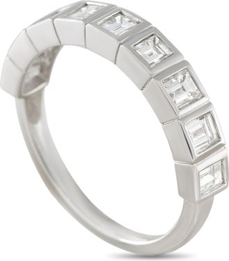 Luxury Bazaar 18K White Gold 1.10ct Diamond Ring ALR-19429-1