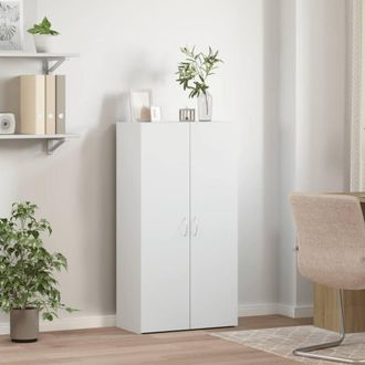 Berkfield Home Durable File Cabinet White 60x32x115 cm Engineered Wood | Size: 60 x 32 x 115 cm