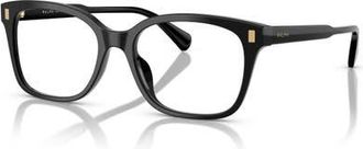 Ralph Lauren 53mm Rectangle optical glasses in Black at Nordstrom