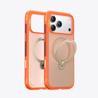 Torras Torras Ostand Spin Air - Funda Compatible Con Magsafe Para Iphone 17 Pro Max (naranja Horizonte)