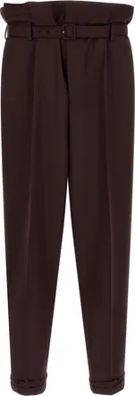 Saint Laurent Purple Wool Casual Mens Pants