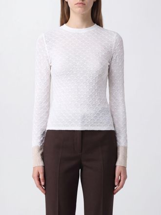 Lanvin Top a maniche lunghe in maglia di lana e mohair con collo alto