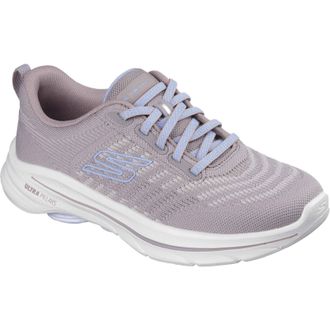 Skechers GO WALK 8 Britt Textiel Dames Taupe/Blauw Normale Sneakers