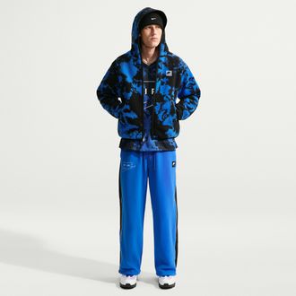 Nike Mens Air Polartec Therma-FIT Open-Hem Pants in Blue | IQ6511-405