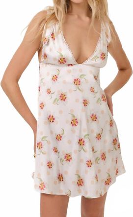 For Love & Lemons Sunrise Lily Mini Dress In Cream