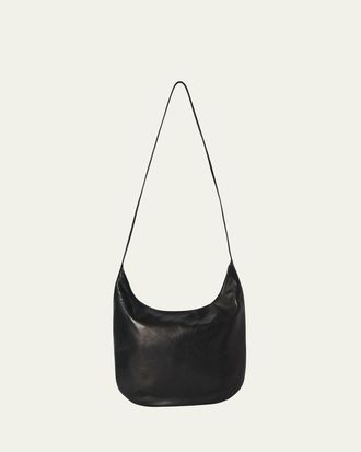 The Row Izzy North-South Crossbody Bag in Silky Leather