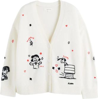 Chinti and Parker x Peanuts Cardigan con scollo a V - Toni neutri