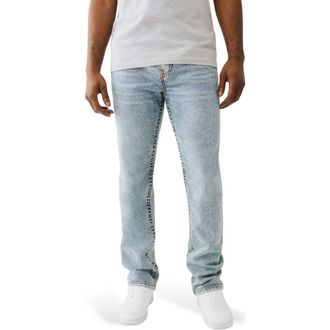 True Religion Ricky Big T Straight Leg Jeans in Light Budding Wash at Nordstrom Rack, Size 30