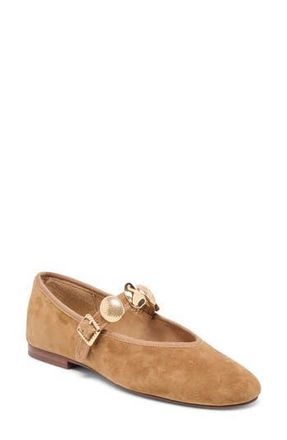 Dolce Vita Relan Mary Jane Ballet Flat in Light Brown Suede at Nordstrom Rack, Size 11