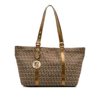 Fendi Pre-owned Fendi Zucchino Canvas Superstar Tote Ladies QMUC18Z8ILLTD66P