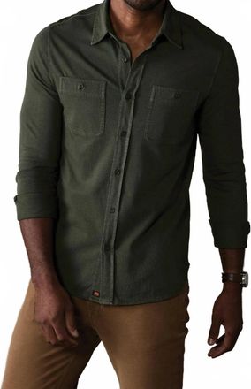 The Normal Brand Lennox Jersey Button Up In Alpine