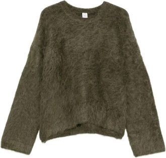 Toteme Trui met geborstelde afwerking - Bruin