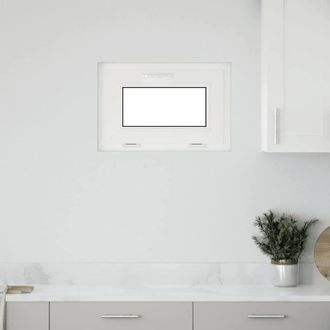 Berkfield Home Basement Window RISOR 60x40 cm Tilt 2 Glazing White