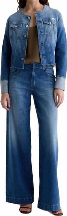 AG - Adriano Goldschmied Robyn Long Sleeve Denim Jacket In Blue