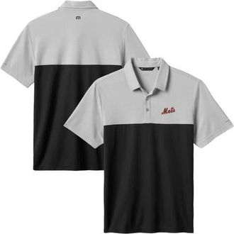 Travis Mathew Mens TravisMathew Gray/Black New York Mets Home Run Leader Polo at Nordstrom, Size Xx-Large