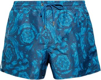 Versace Ornamental Patterned Silk-Nylon Shorts