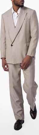 Emporio Armani Loose-Fit Virgin Wool Suit, Brand Size 48 ( US Size 38 )