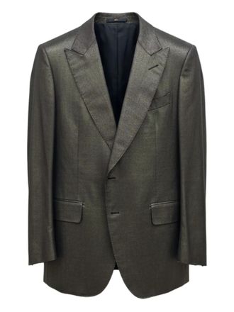 Tom Ford Dyllan peak-lapel blazer - Black