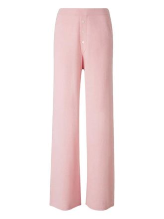 Guest In Residence elastic-waistband knitted trousers - Pink